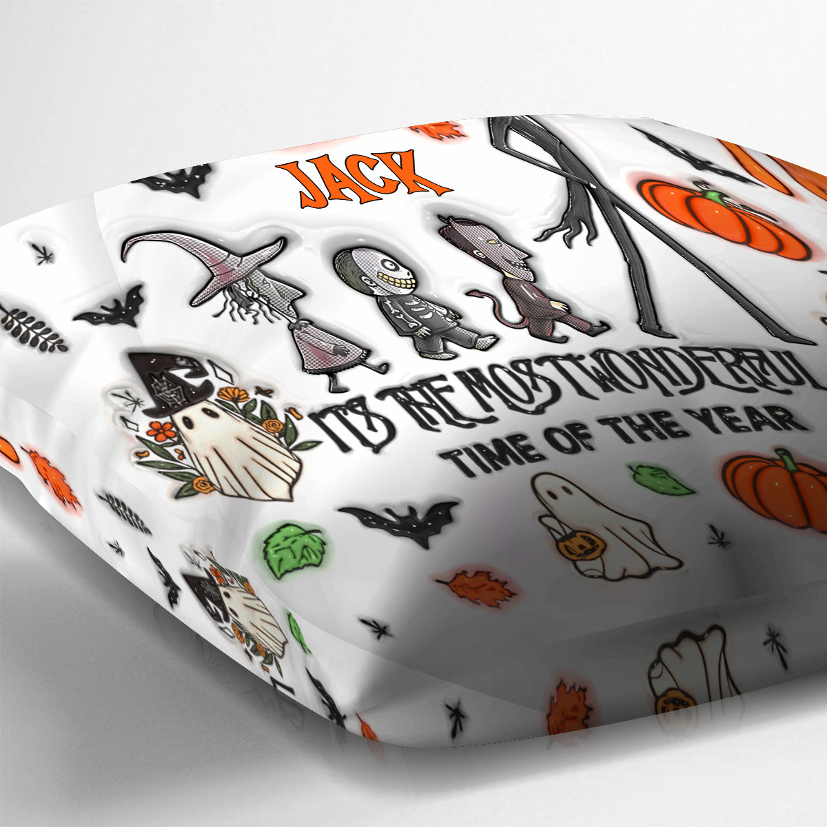 It's The Most Wonderful Time Pumpkin King - Personalized Nightmare Throw Pillow