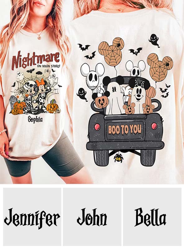 Nightmare On Main Street - Personalized Mouse All Over Shirt