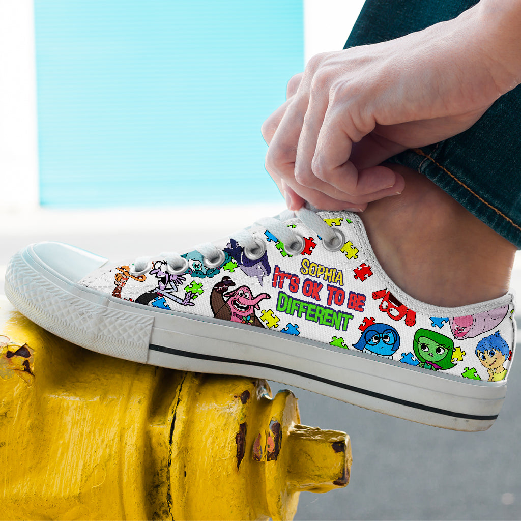 It's Ok To Be Different - Personalized Low Top Shoes
