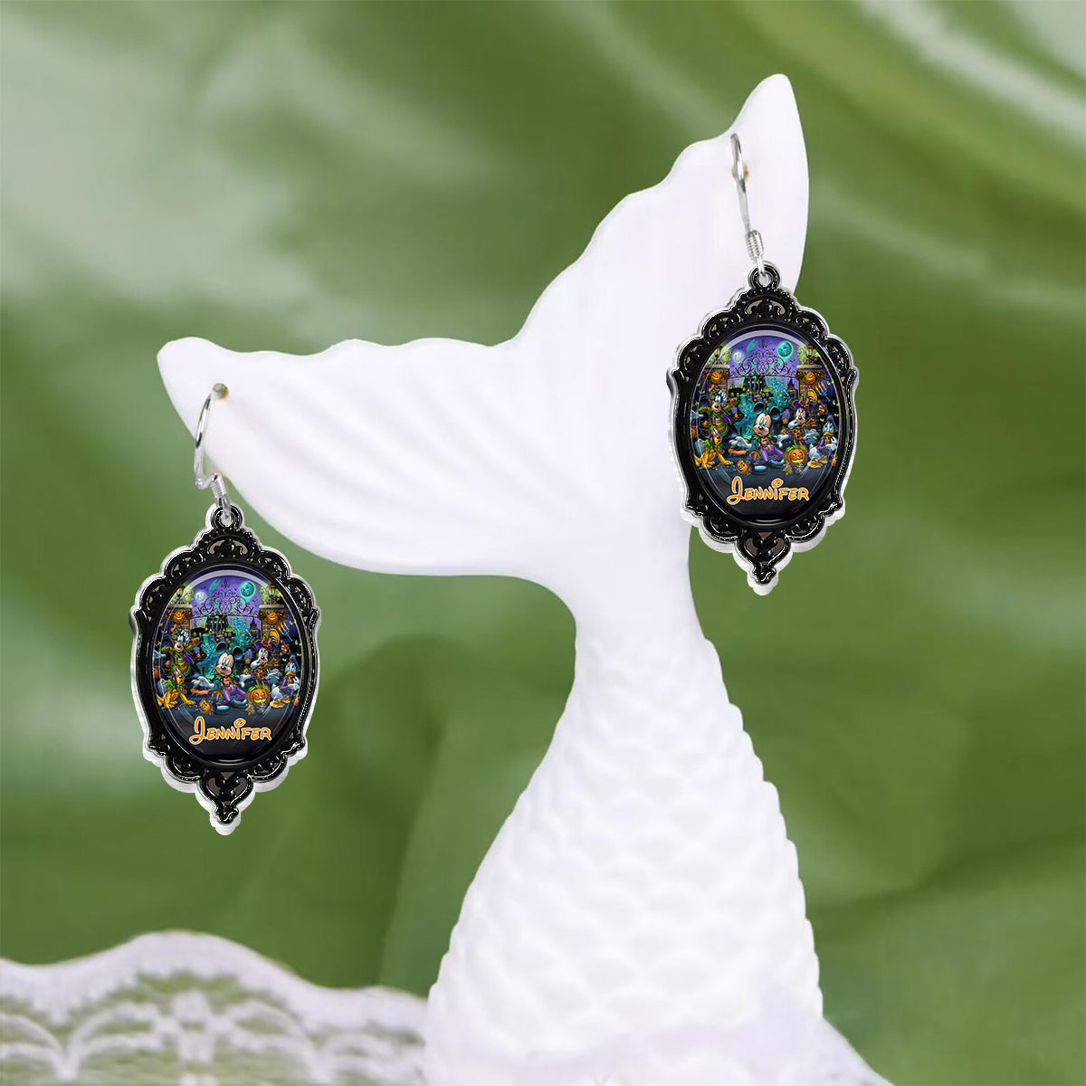 Welcome Foolish Mortals - Personalized Mouse Earrings