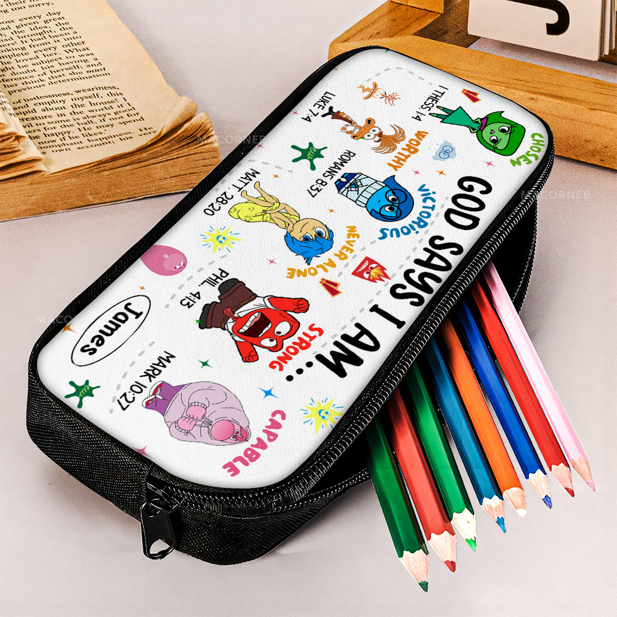 God Says I Am - Personalized Pencil Case