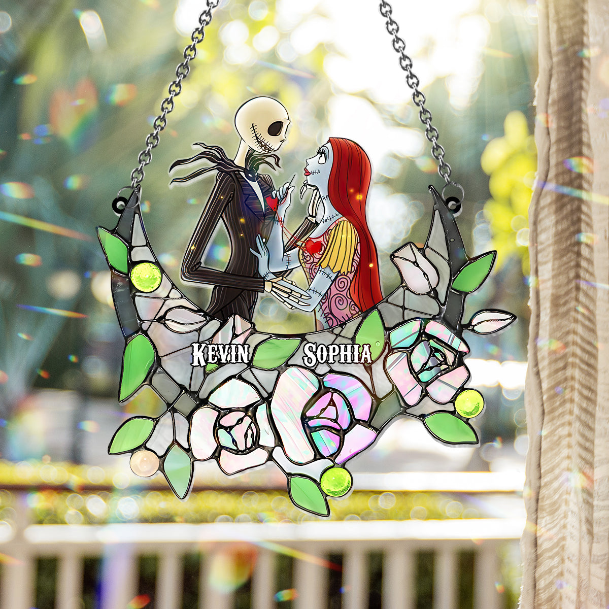 Roses So Many In The Darkness - Personalized Nightmare Window Hanging Suncatcher Ornament
