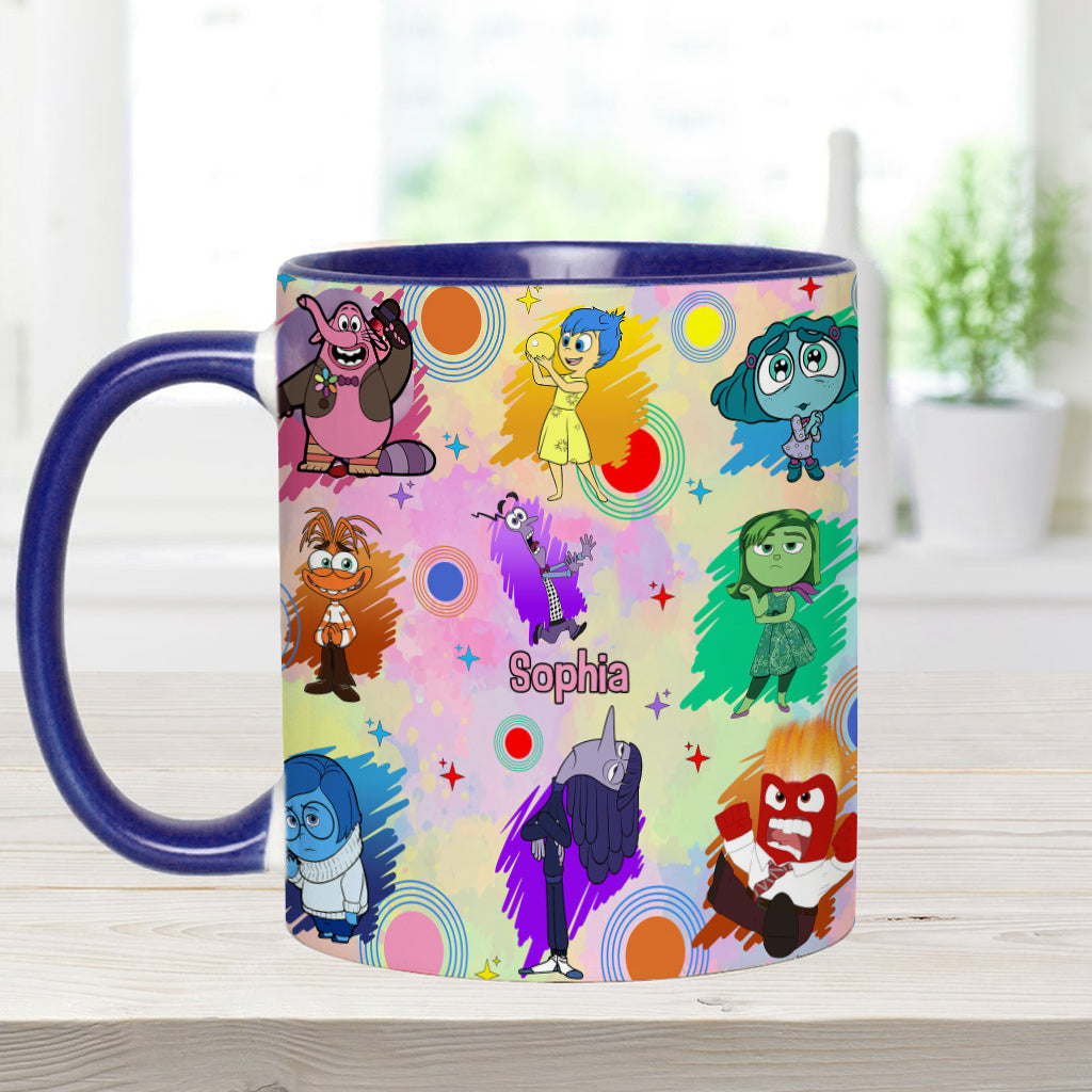 Feel All The Feels Emotion Friends - Personalized Accent Mug