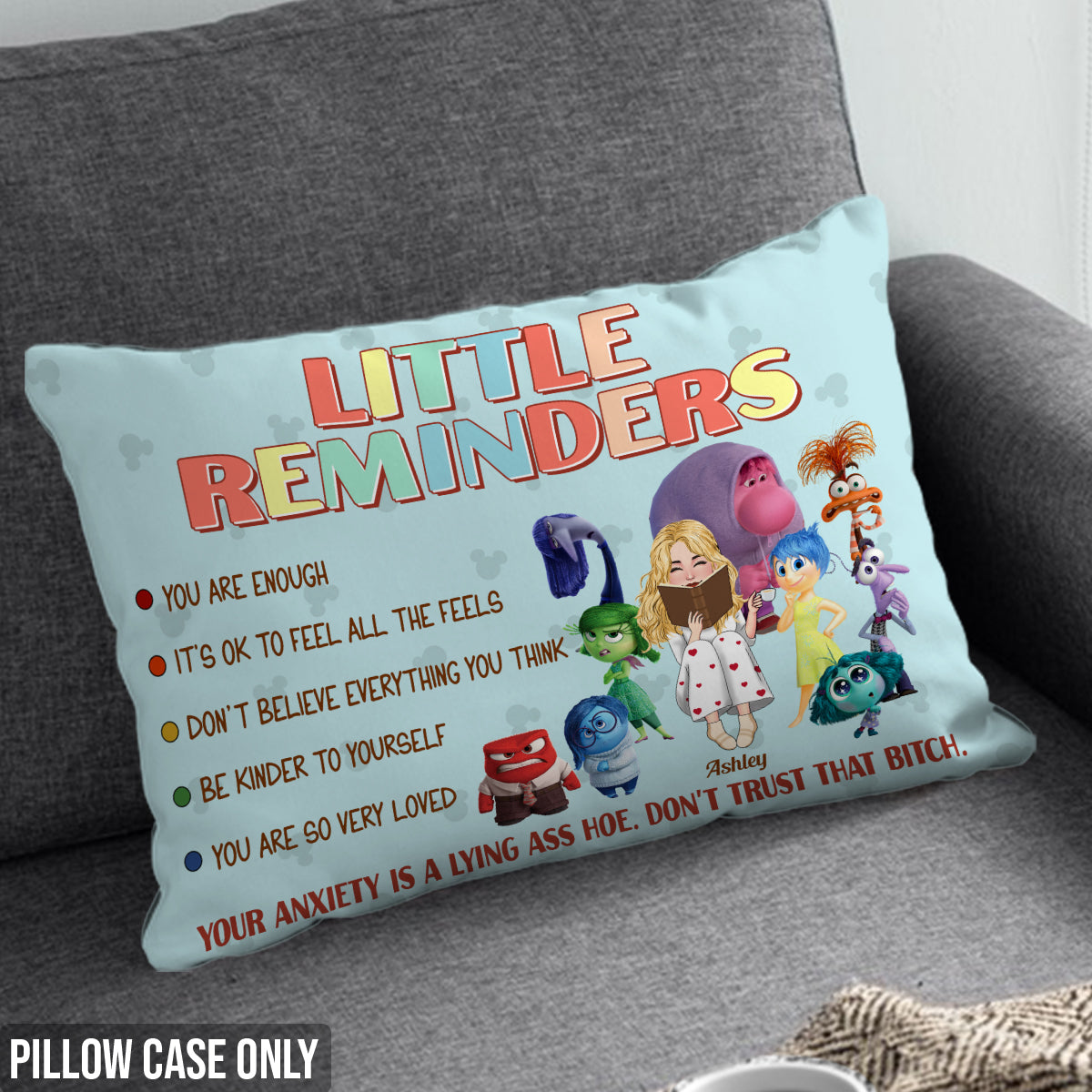 Little Reminders - Personalized Rectangle Pillow Cover