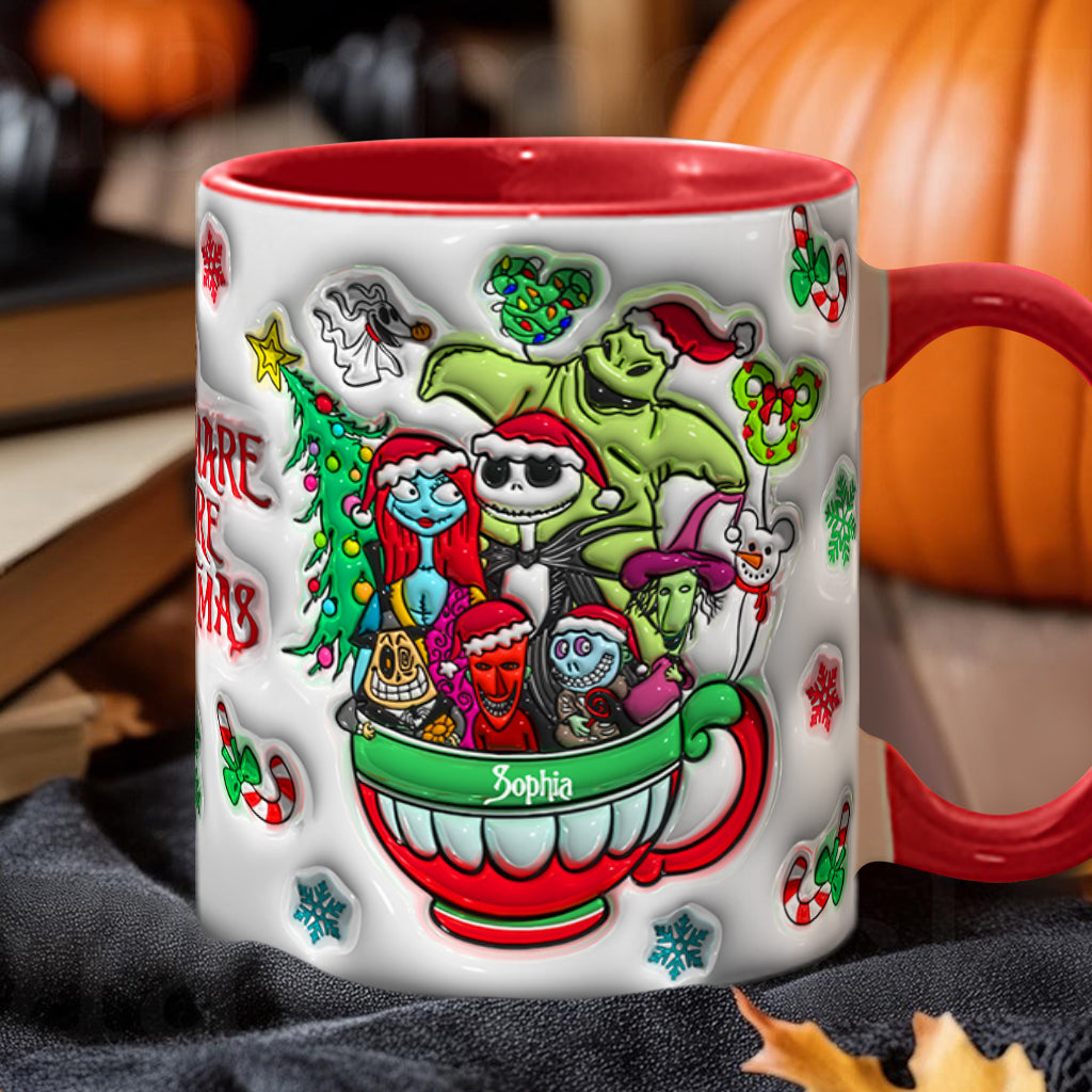 Merry Grinchmas - Personalized Nightmare Accent Mug