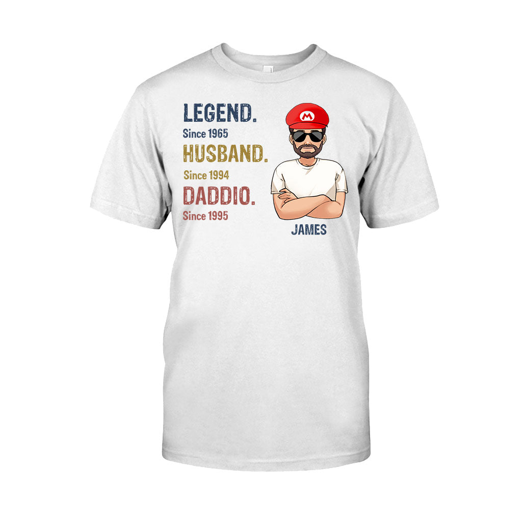 Legend Husband Daddio Poppio - Personalized Super Plumber T-shirt And Hoodie
