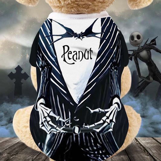 Skellington Costume For Pet - Personalized Dog Pet Shirt