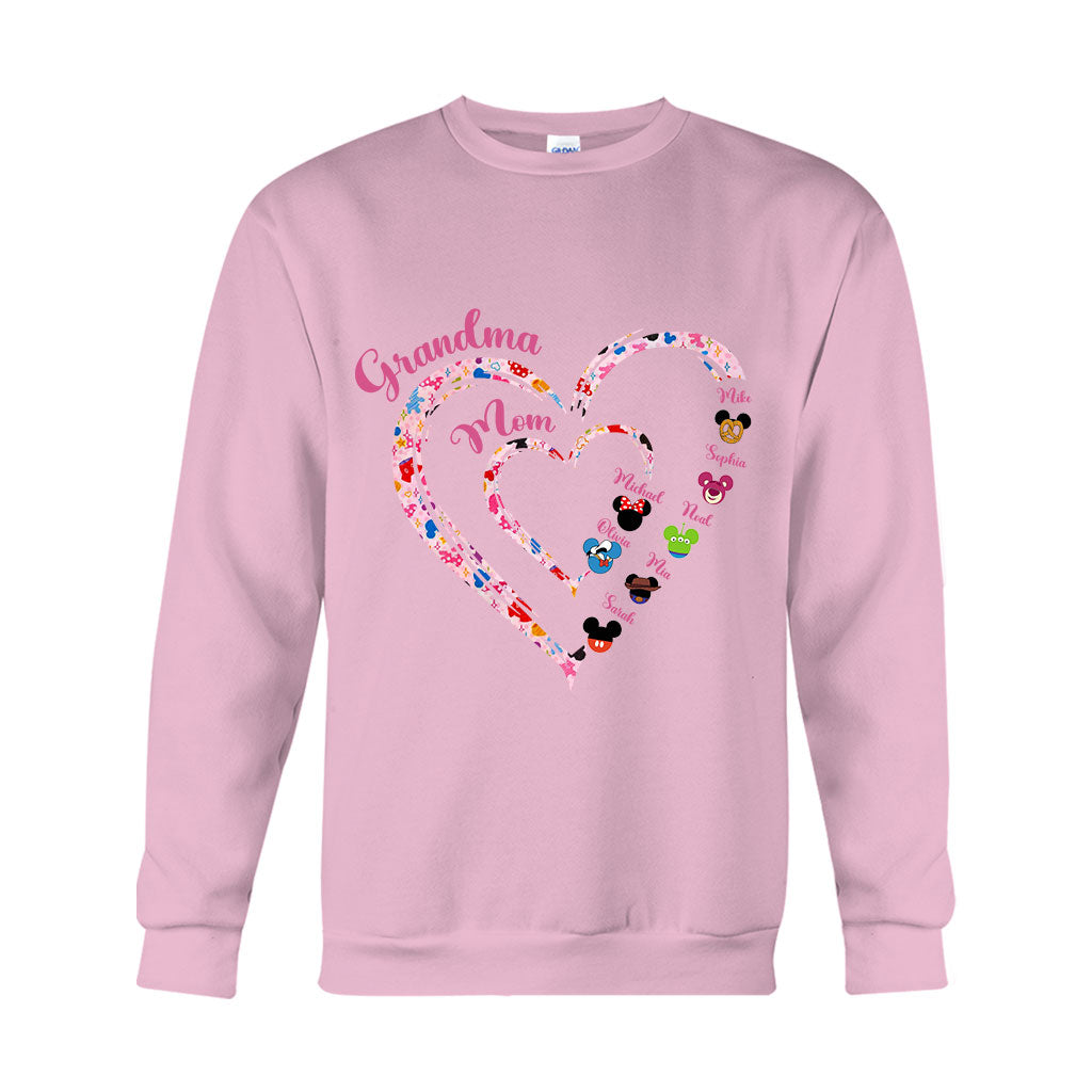 Happiest Grandma - Personalized Mouse T-shirt And Hoodie