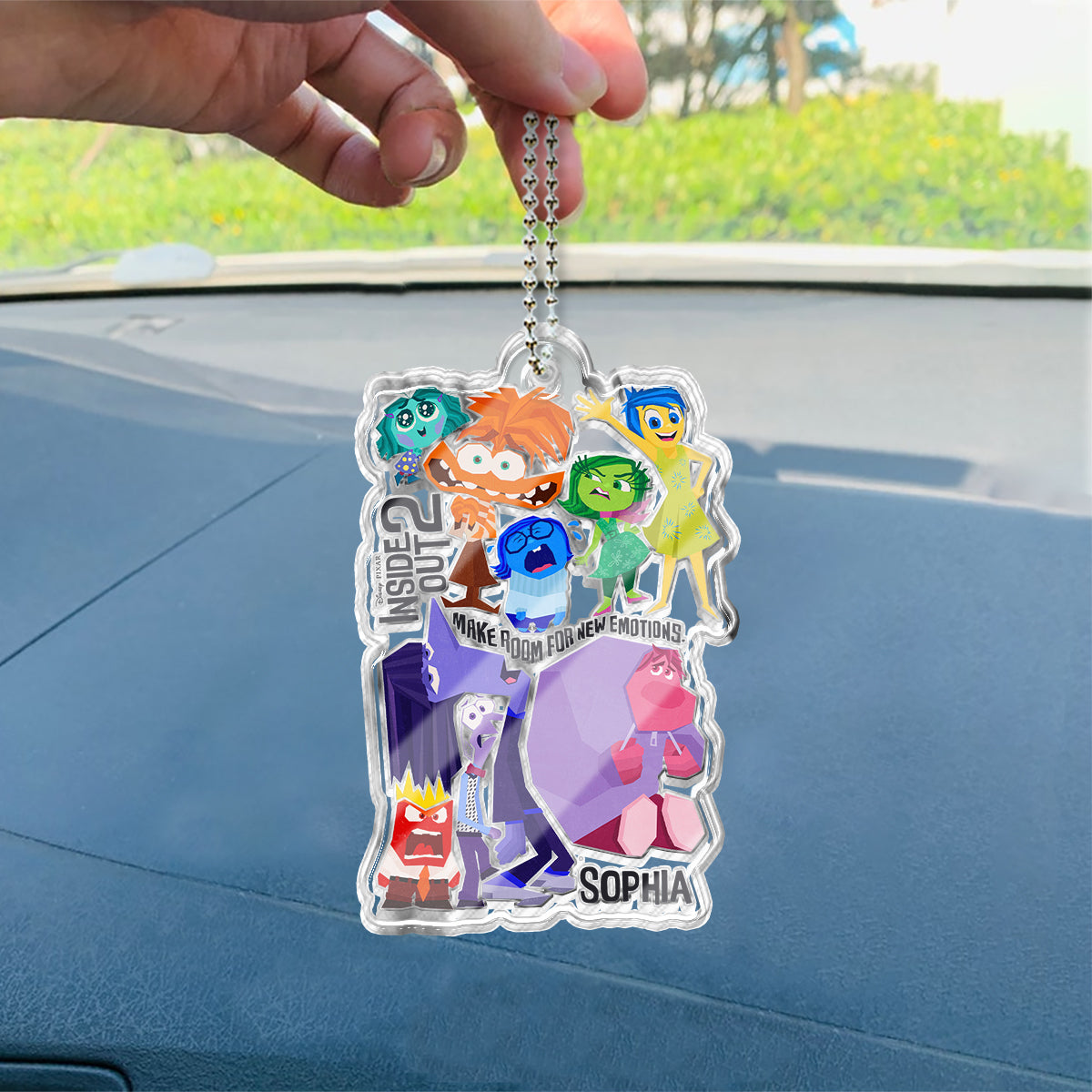 Make Room For New Emotions - Personalized Custom Shaped Car Ornament