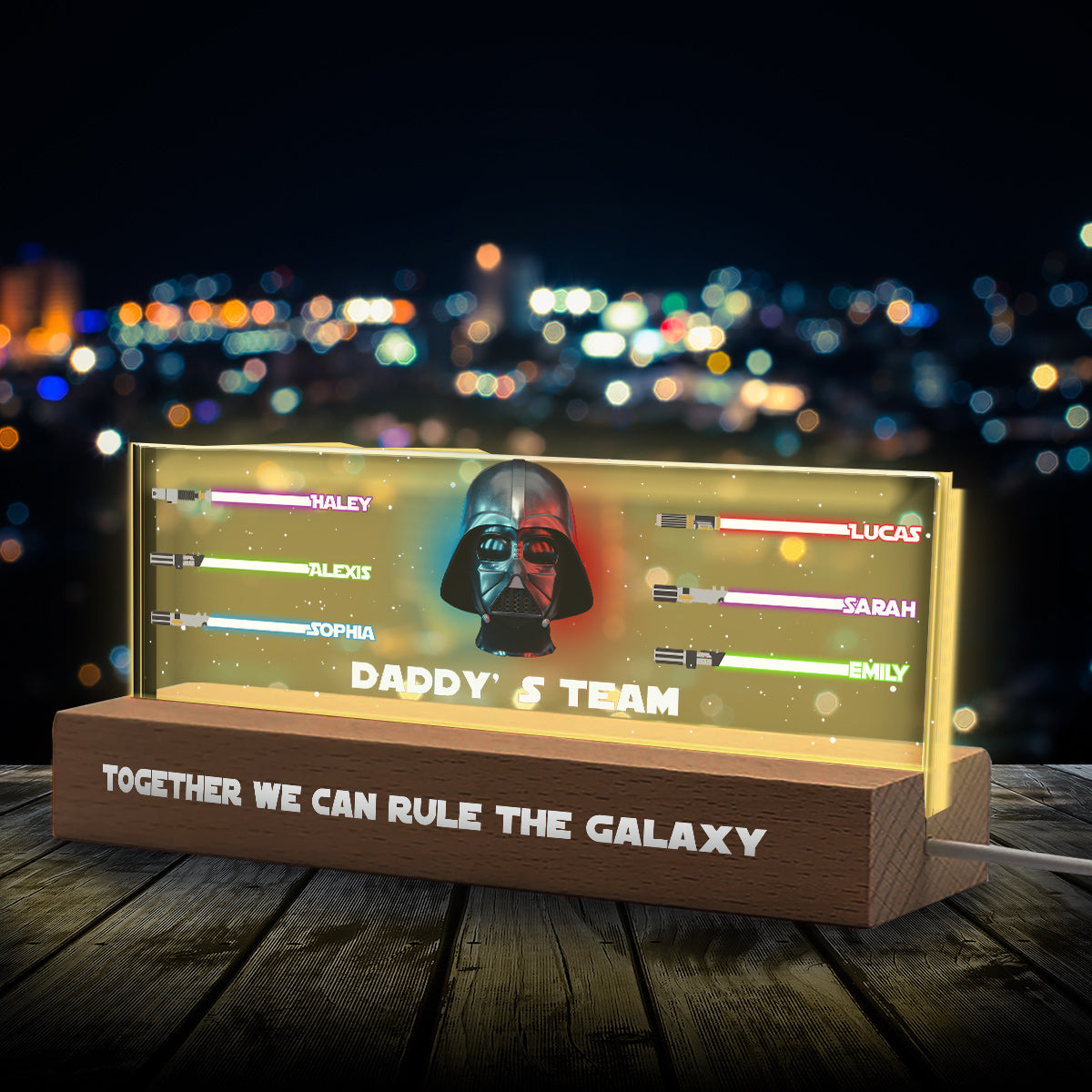 Together We Can Rule The Galaxy - Personalized The Force Custom LED Night Light