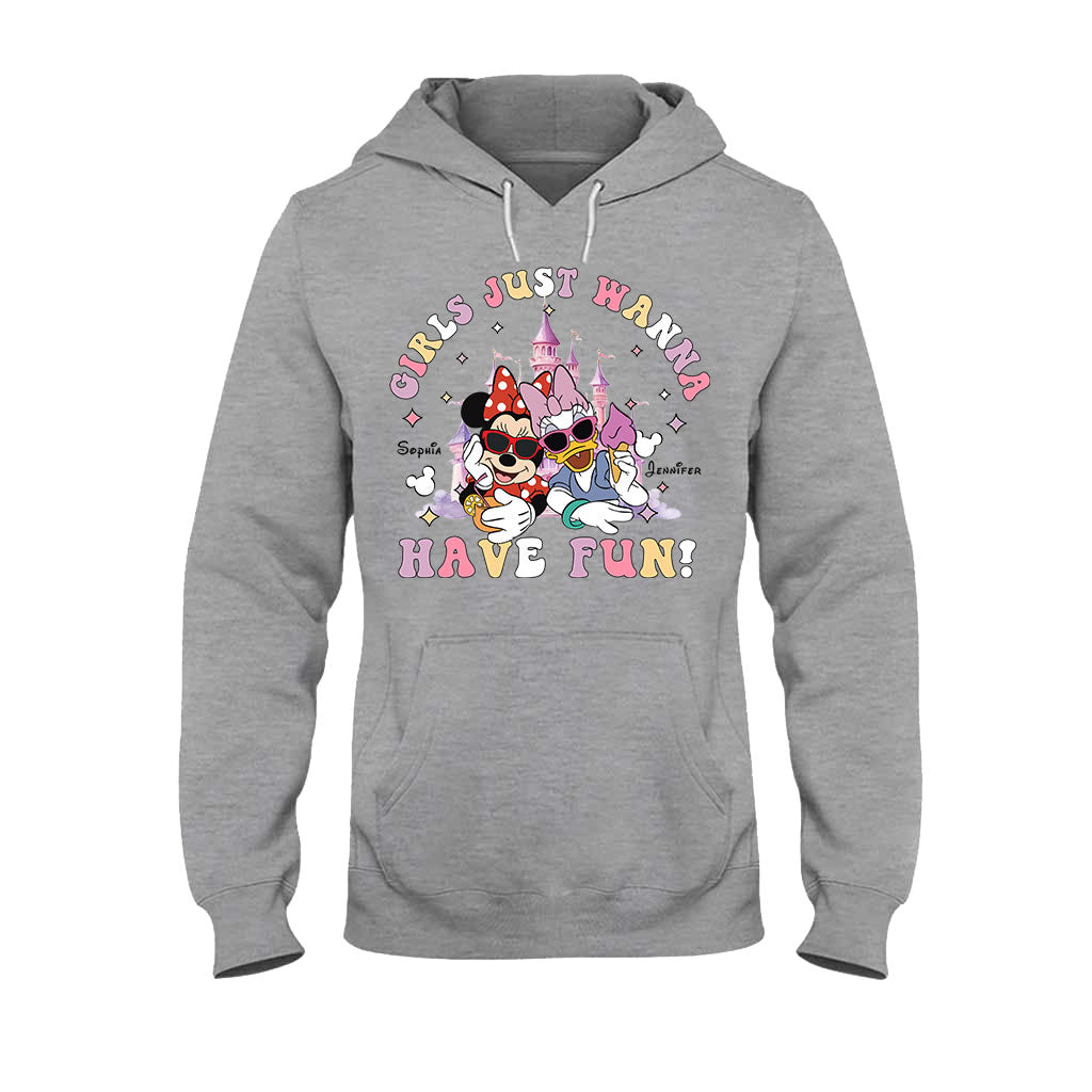 Girls Just Wanna Have Fun - Personalized Mouse T-shirt And Hoodie