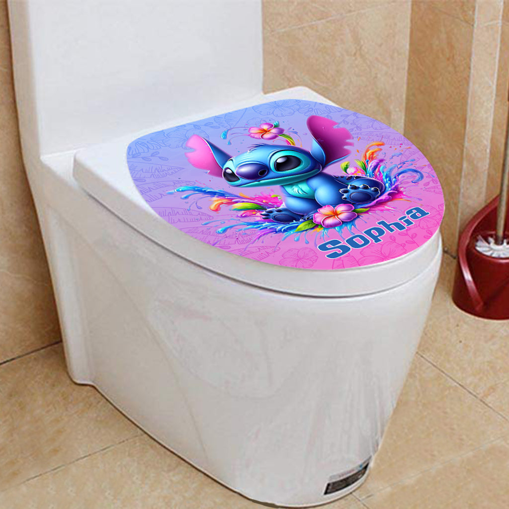 Blue Ohana - Personalized Ohana Bathroom Curtain & Mats Set