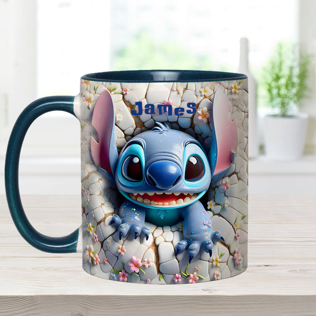 Merry Stitchmas - Personalized Ohana Accent Mug