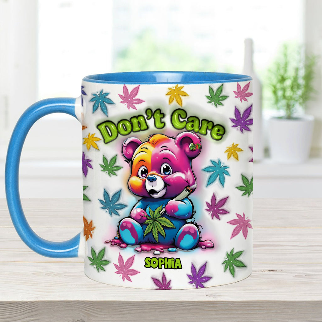 Don't Care - Personalized Weed Accent Mug