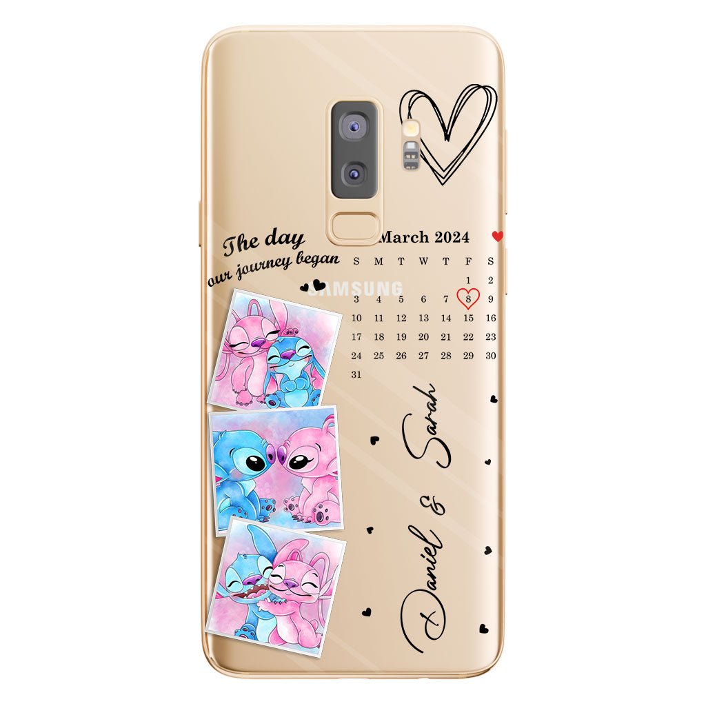The Day Our Journey Began Ohana Calendar Custom - Personalized Ohana Clear Phone Case