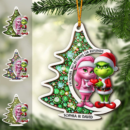 I'm Yours No Returns - Personalized Stole Christmas Ornament