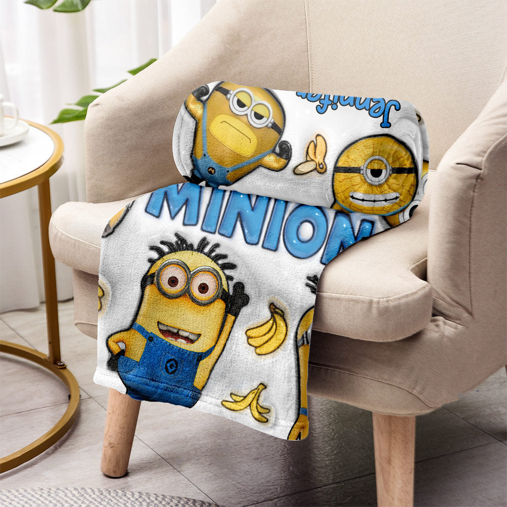 You're One In A Minion - Personalized Blanket