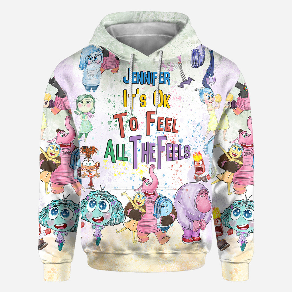 It's Ok To Feel All The Feels - Personalized All Over Shirt