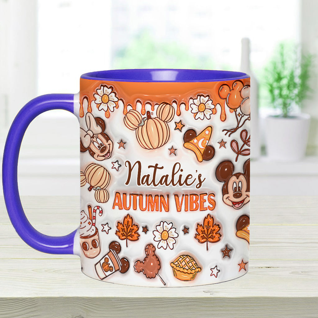 My Autumn Vibes - Personalized Mouse Accent Mug