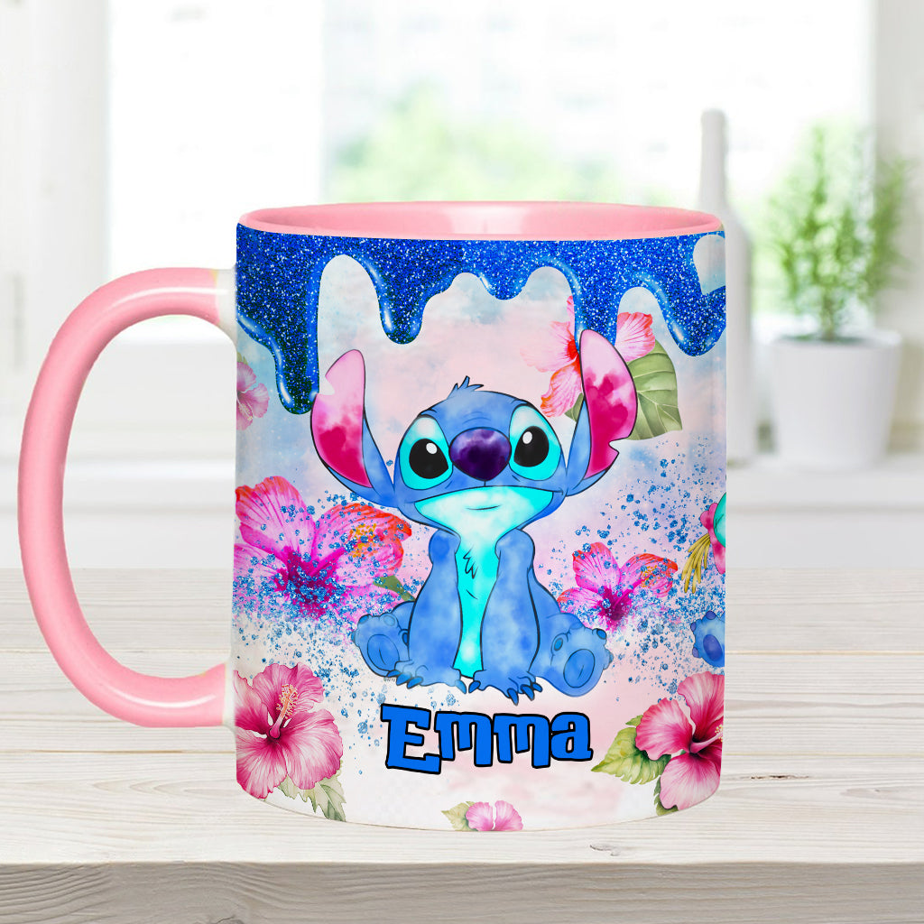 Ohana Tropical Vibe - Personalized Ohana Accent Mug