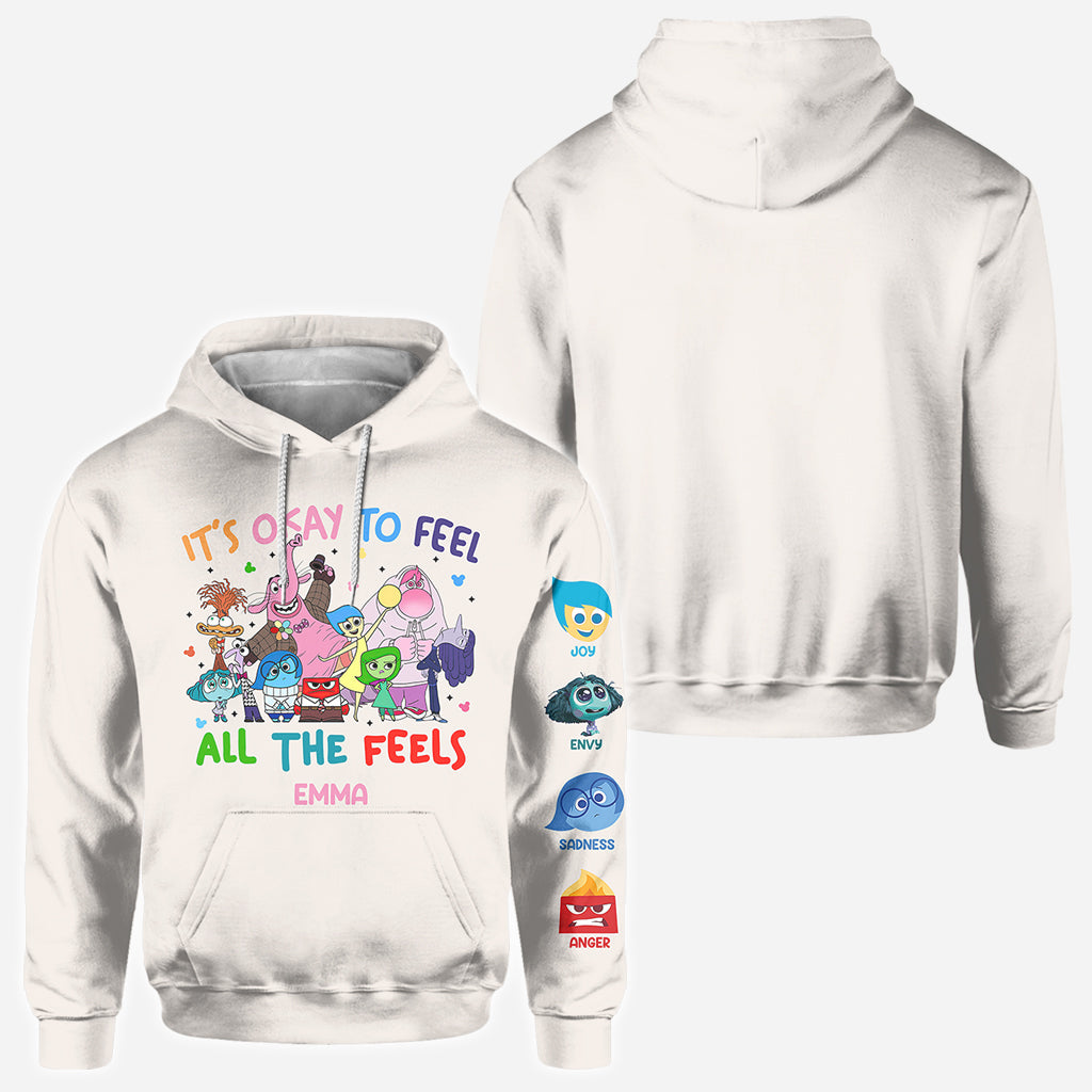 It's Ok To Feel All The Feels - Personalized All Over Shirt