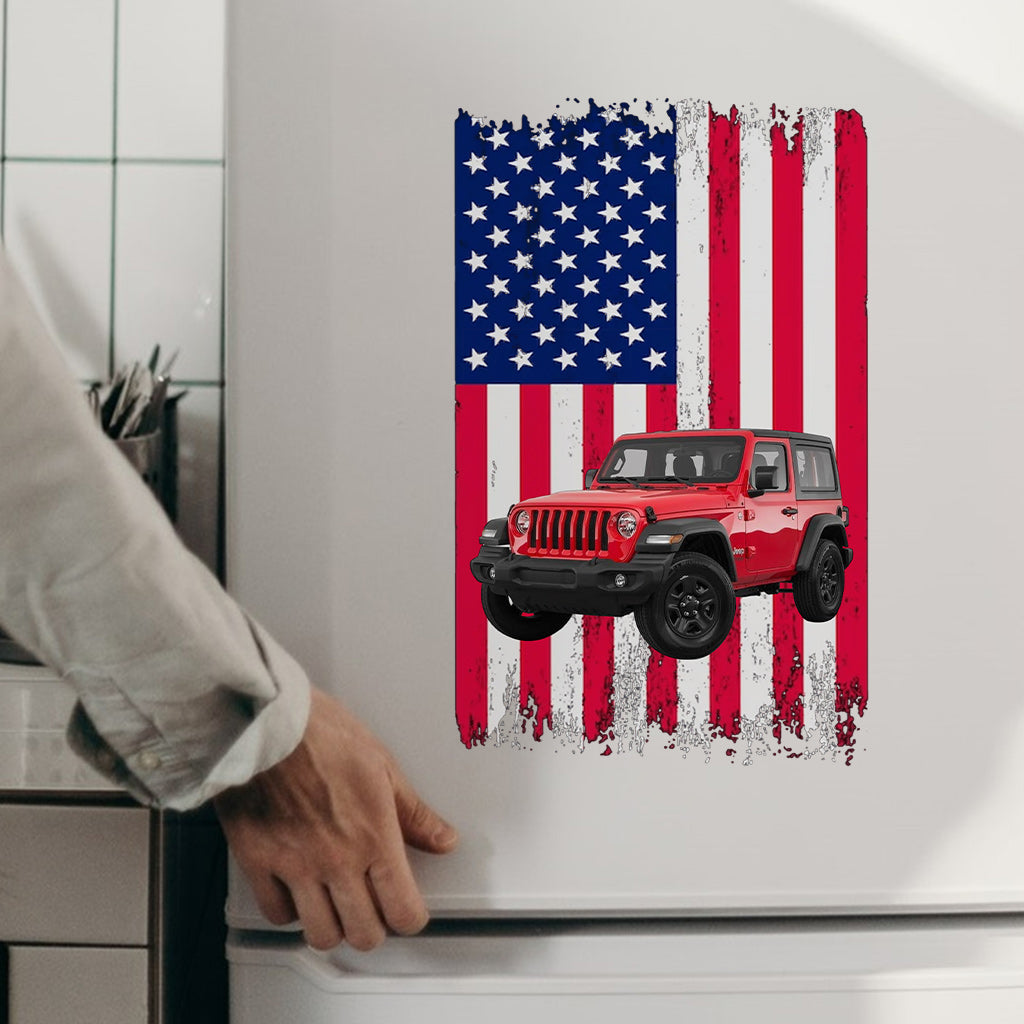 Car Flag - Personalized Car Decal Die Cut