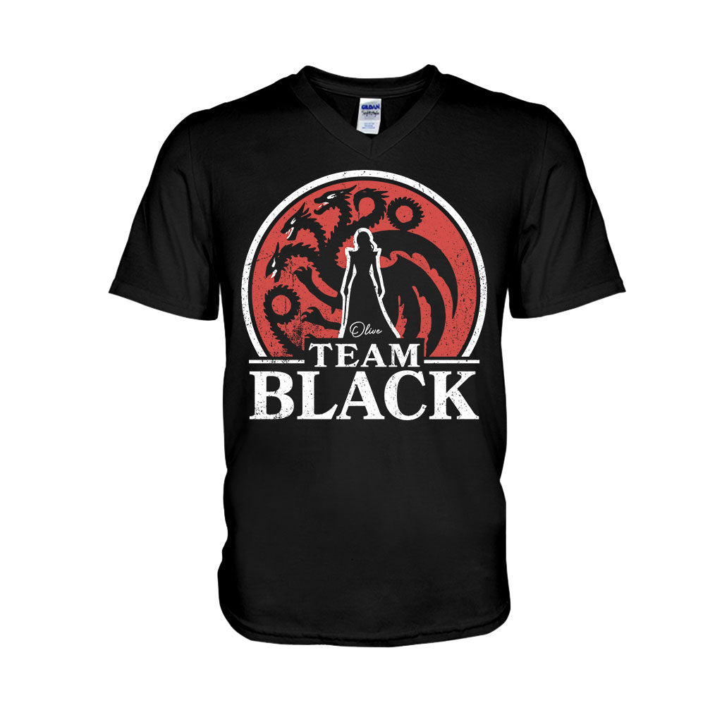 Team Black Vs Team Green - Personalized Thrones Game T-shirt And Hoodie
