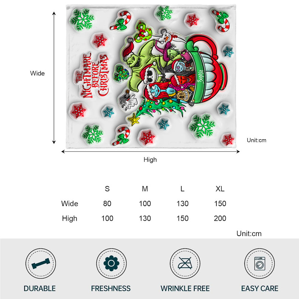 Merry Grinchmas - Personalized Nightmare Blanket