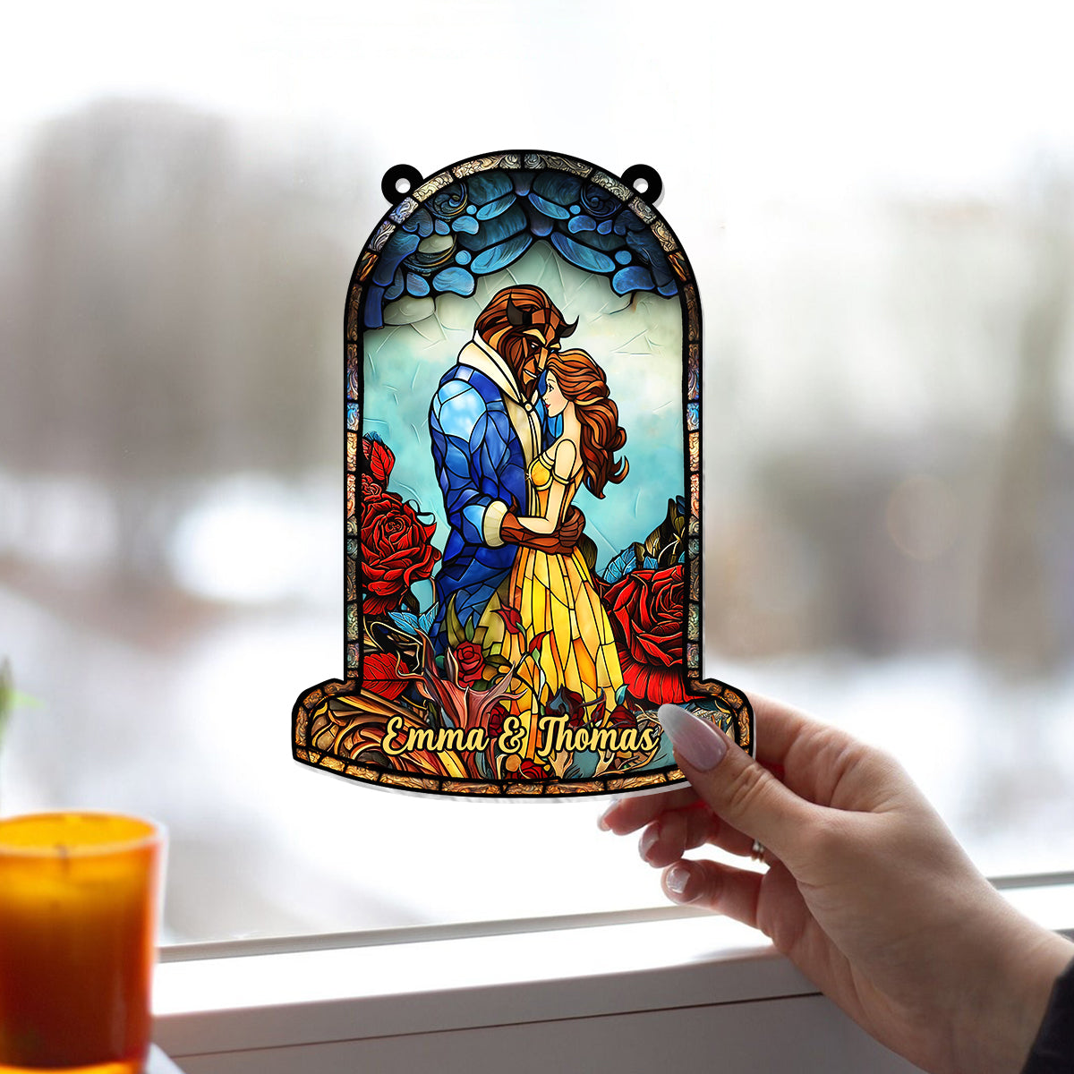 You And Me We Got This - Personalized Couple Window Hanging Suncatcher Ornament