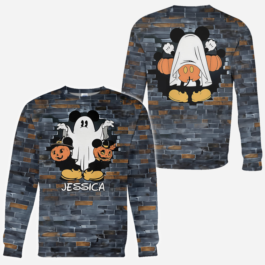 Funny Ghost Mouse - Personalized Mouse All Over Shirt