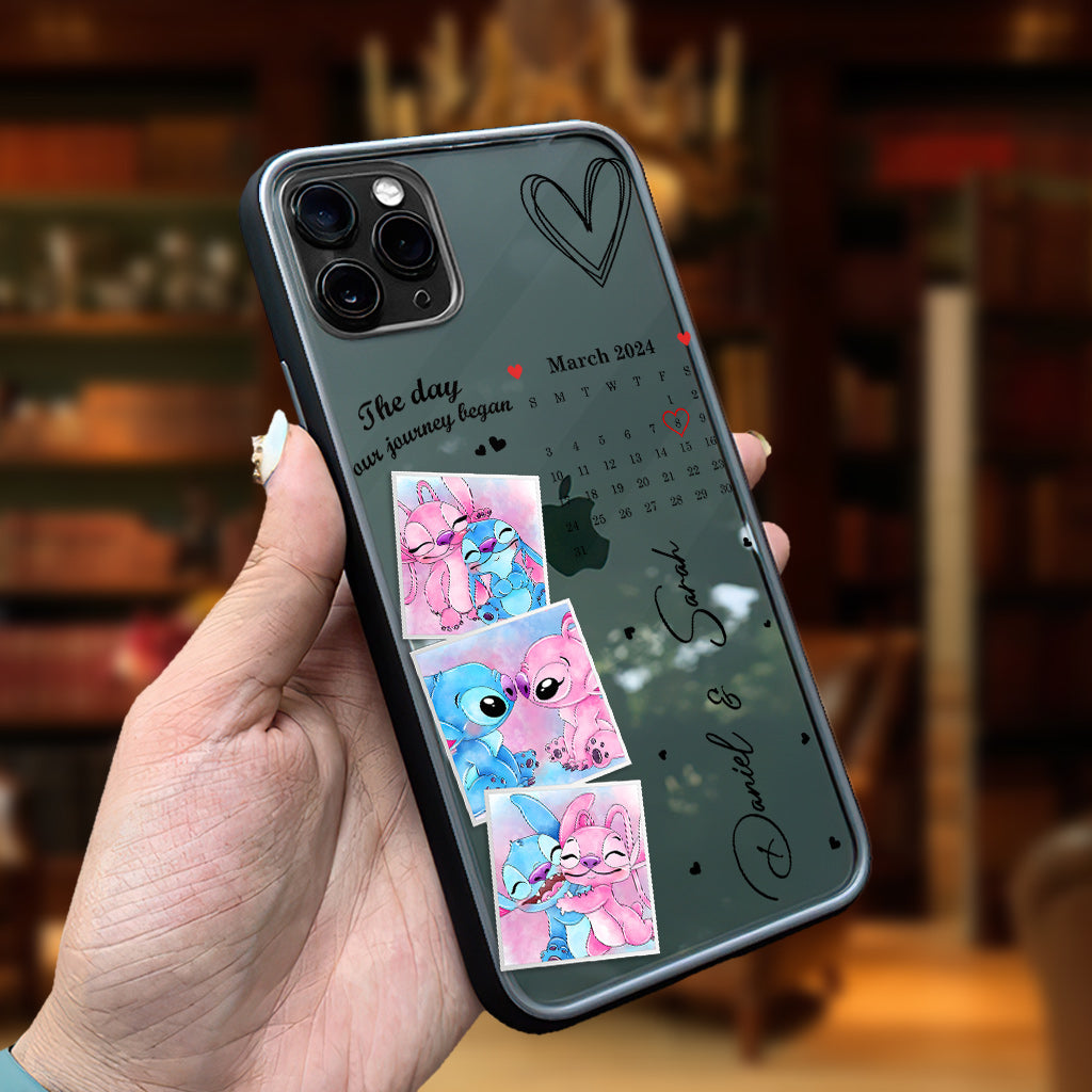 The Day Our Journey Began Ohana Calendar Custom - Personalized Ohana Clear Phone Case