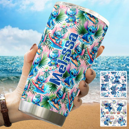 Ohana Summer Vibes - Personalized Ohana Tumbler