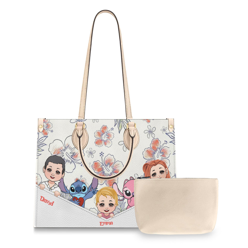 Best Grandma/ Nana/ Mimi... Ever - Personalized Ohana Leather Handbag