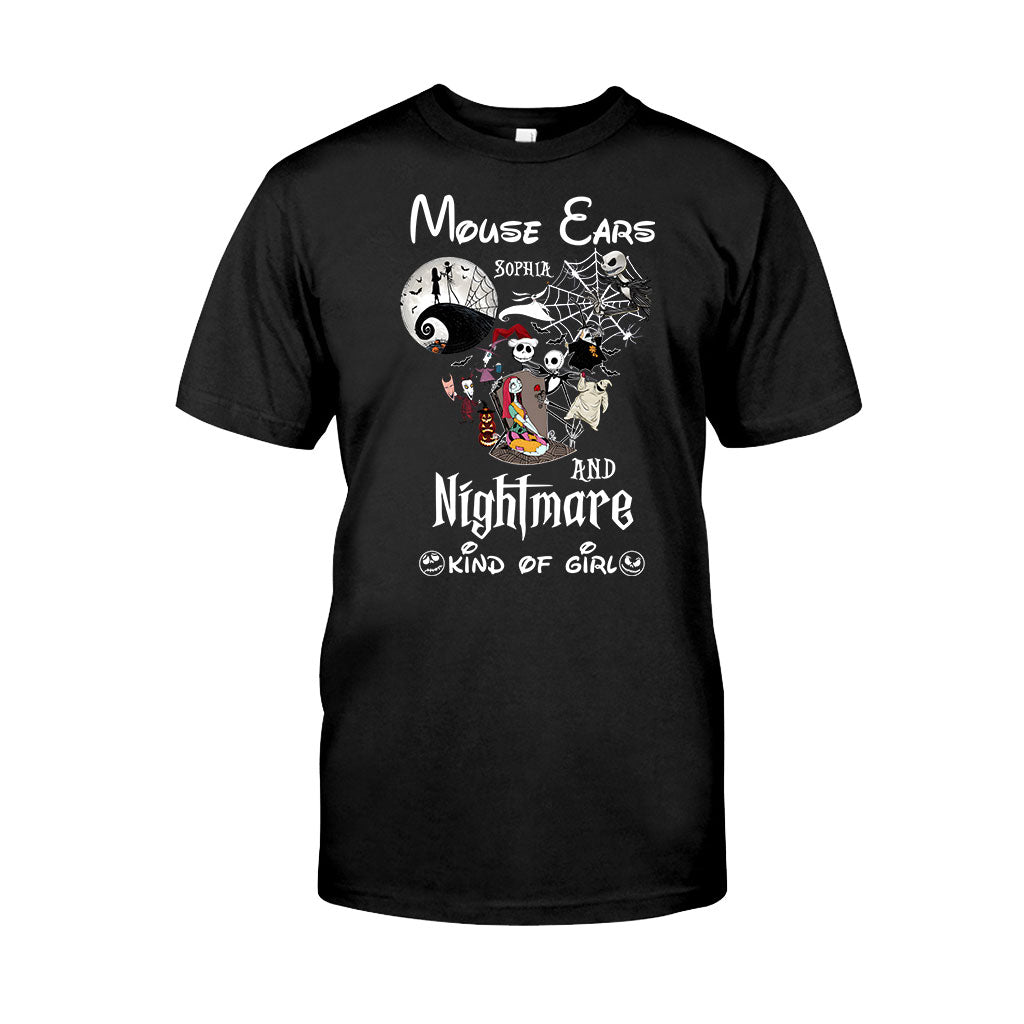 Mouse Ears And Nightmare Kind Of Girl - Personalized Nightmare T-shirt And Hoodie