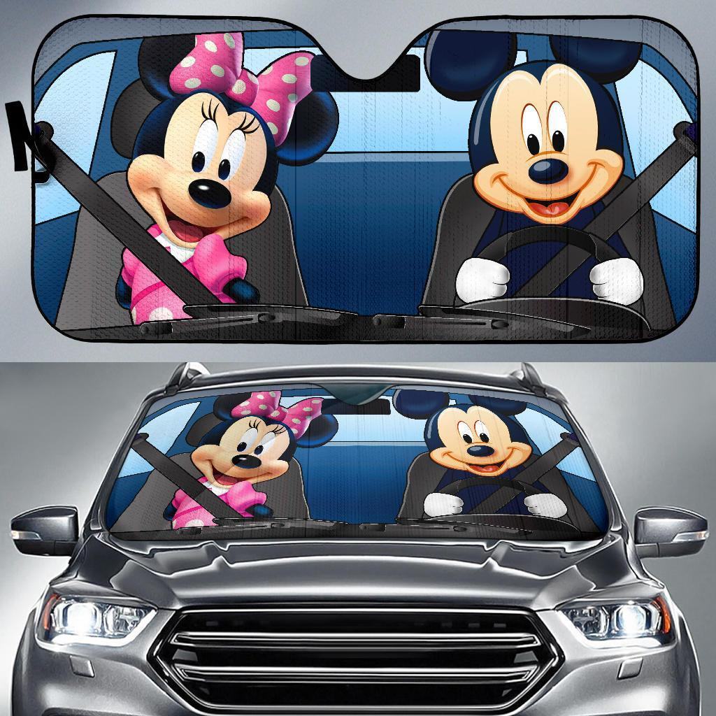 Mouse Couple Mouse Car Sunshade 0523