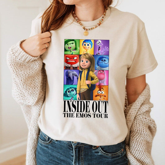 The Emos Tour Shirt, Funny Character Cartoon Movie, Joy Disgust Fear Sadness Anger Tee, All The Feels Tour Shirt,Shirt T-shirt & Hoodie
