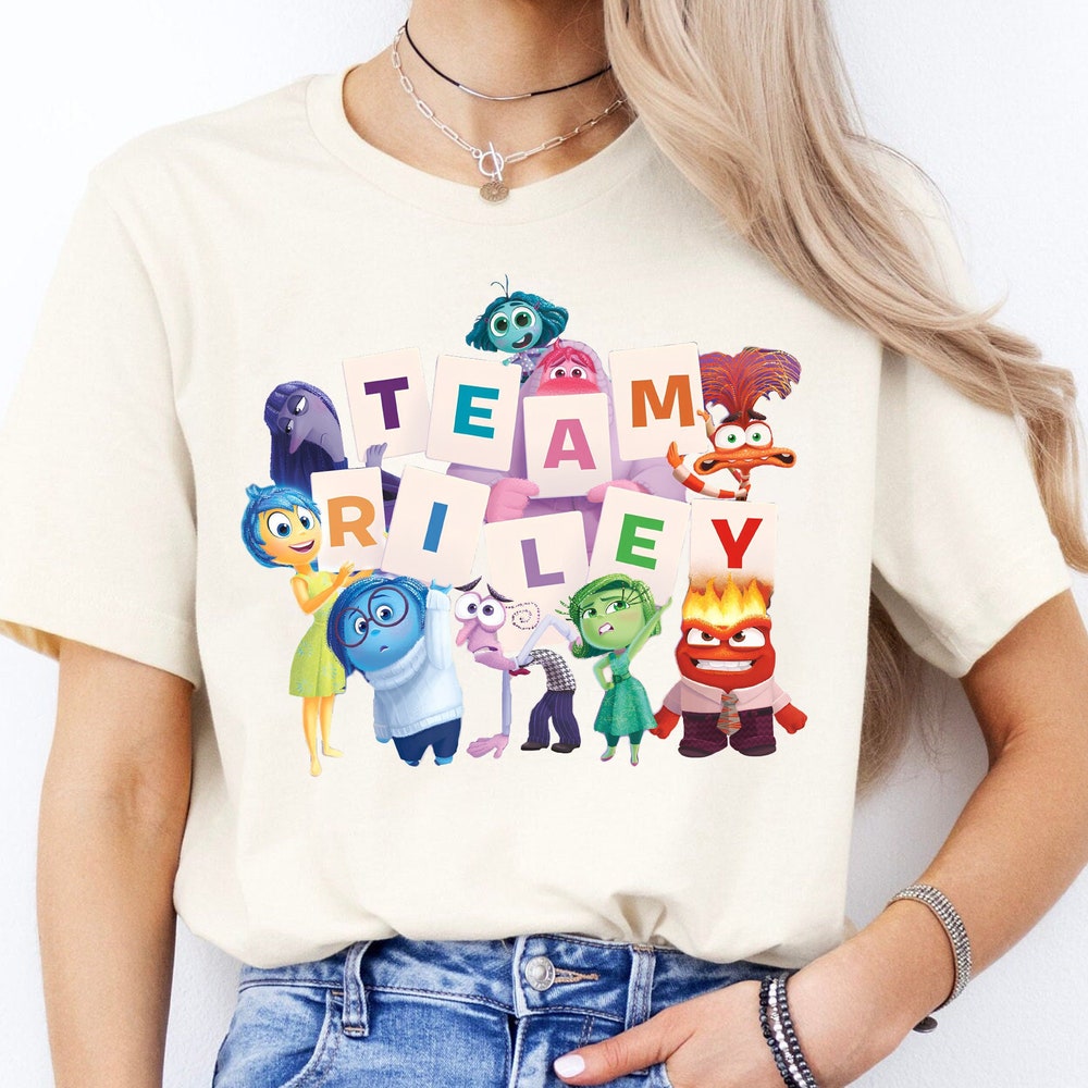 Team Riley T-Shirt, Joy Sadness Anger Disgust Envy Anxiety Fear Ennui Emotion Characters Tee, Mental Health Shirt, Speech Therapy T-shirt & Hoodie