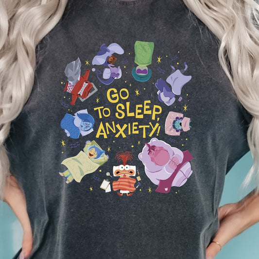 Go To Sleep Anxiety Shirt, The Emotional Adventure T-Shirt, Sweatshirt, Trip Tee, Shirts T-shirt & Hoodie