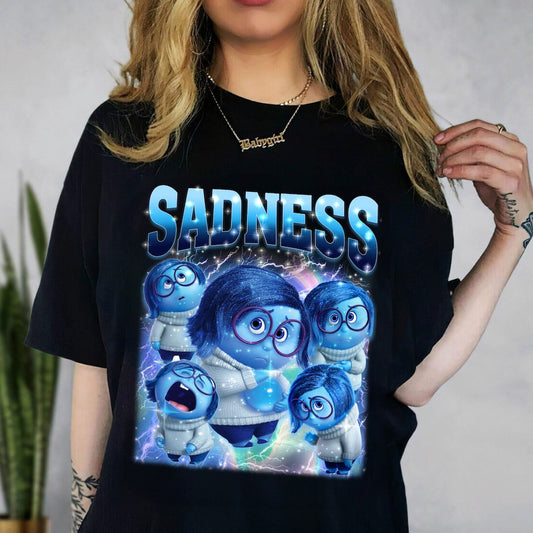 Inside 0Ut Sadness Shirt, Characters Shirt, Inside 0Ut 2024 Movie, Emotions Shirt, Birthday Party Shirt T-shirt & Hoodie