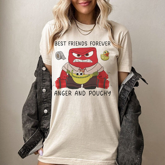 Anger and Pouchy Shirt, Joy Disgust Fear Sadness Anger Tee T-shirt & Hoodie