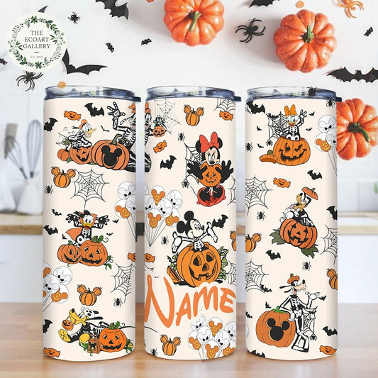 Mickey & Friends Halloween Tumbler Halloween Skinny Tumbler 0924