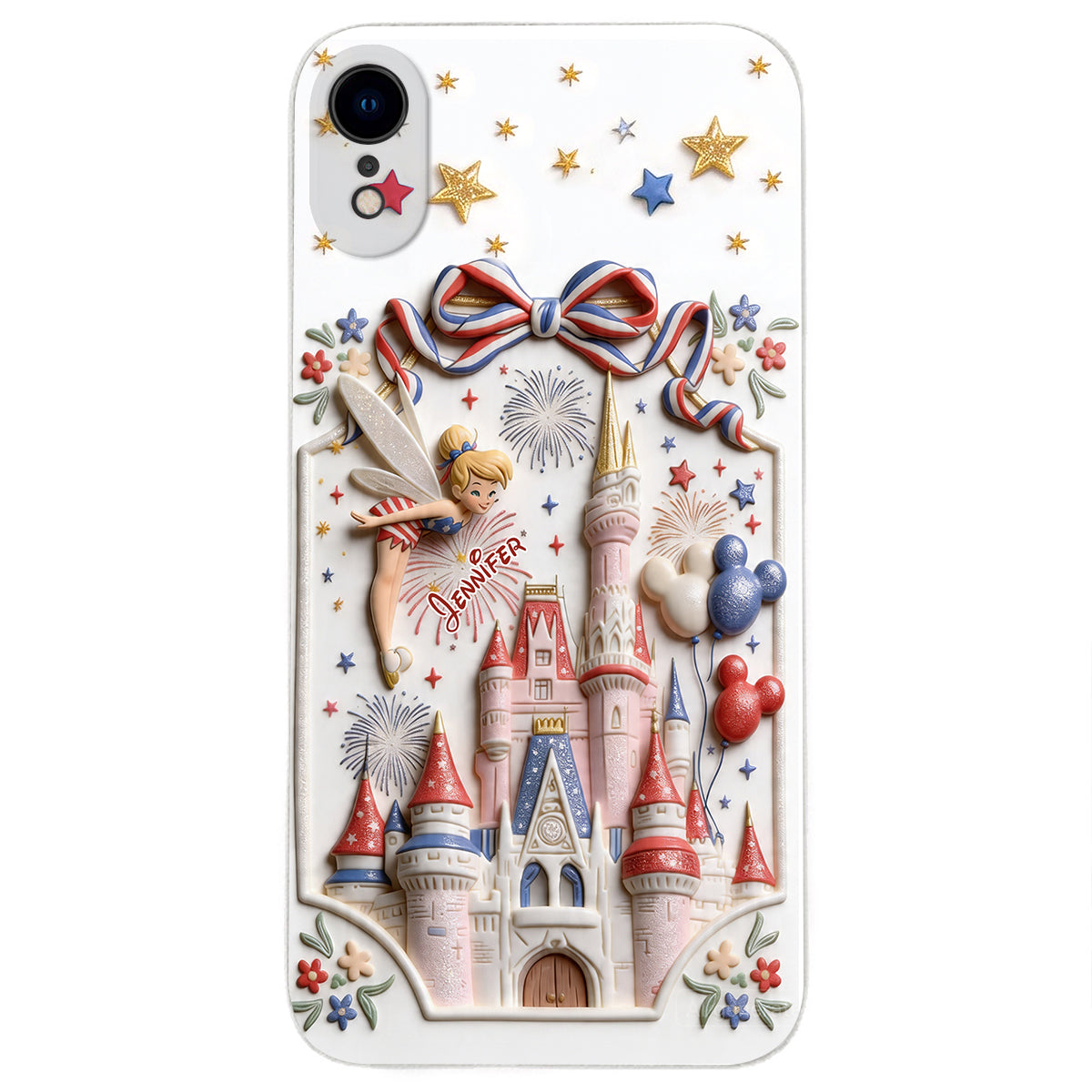 USA 250th Anniversary - Personalized Dream Trip 3D Embossed Leather Phone Case