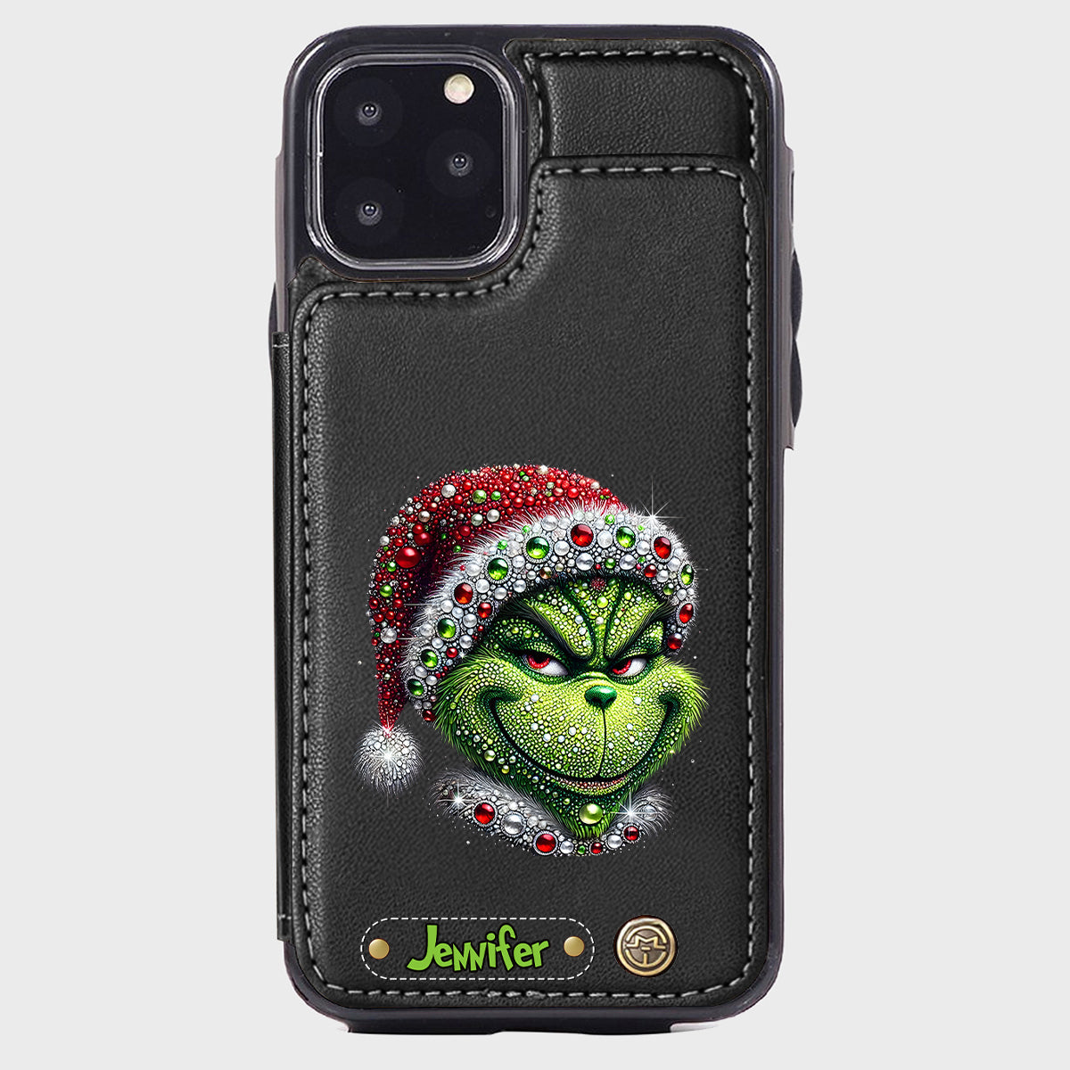 Merry Grinchmas - Personalized Stole Christmas Wallet Phone Case