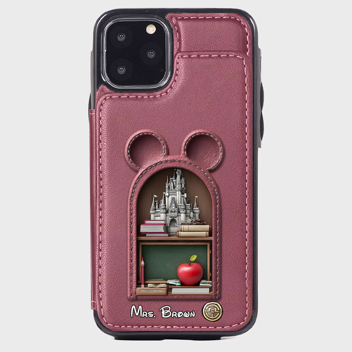 Mouse Ears Teacher - Personalized Teacher Wallet Phone Case