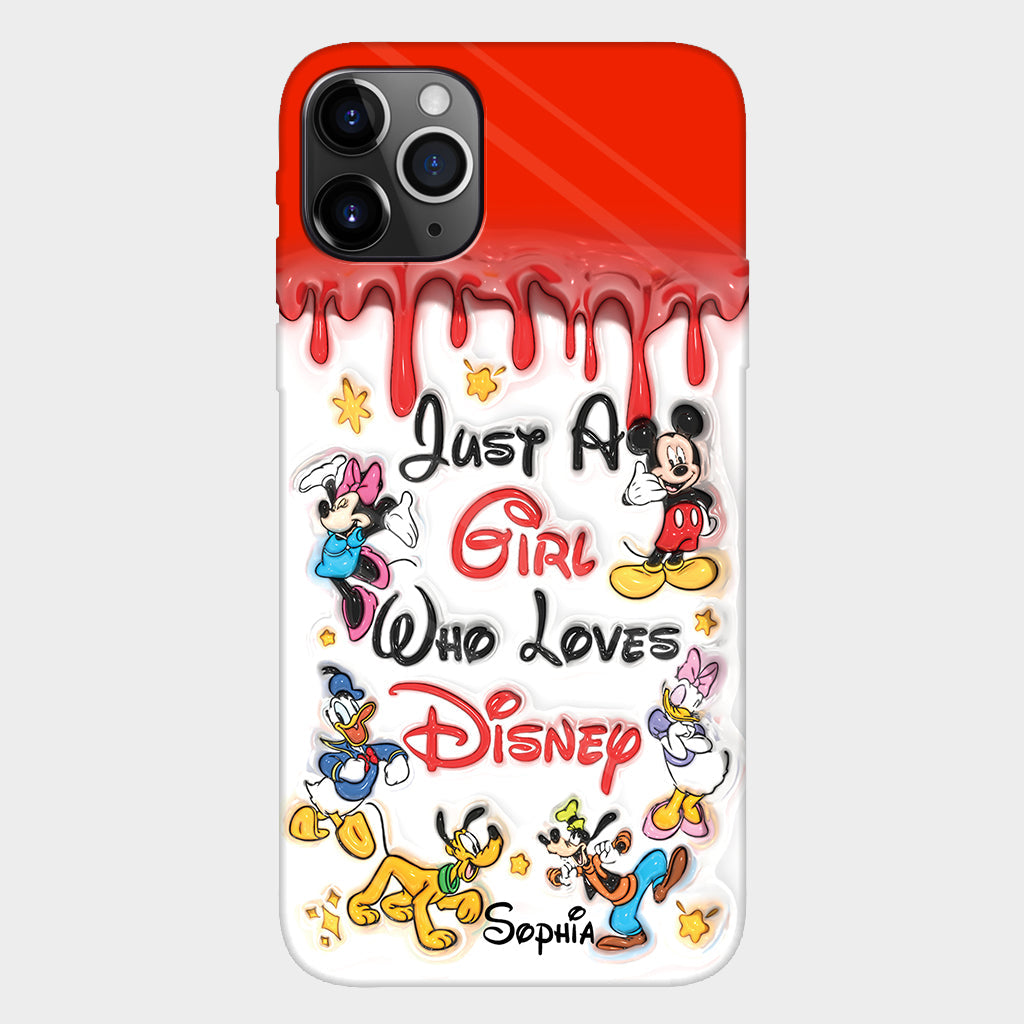 Just A Girl Who Loves Disney - Personalized Mouse Full Print Phone Case