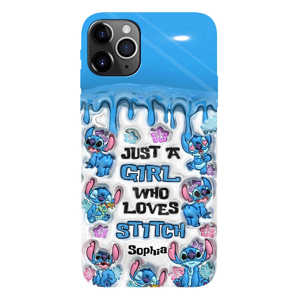 Just A Girl Who Loves Stitch  - Personalized Ohana Full Print Phone Case