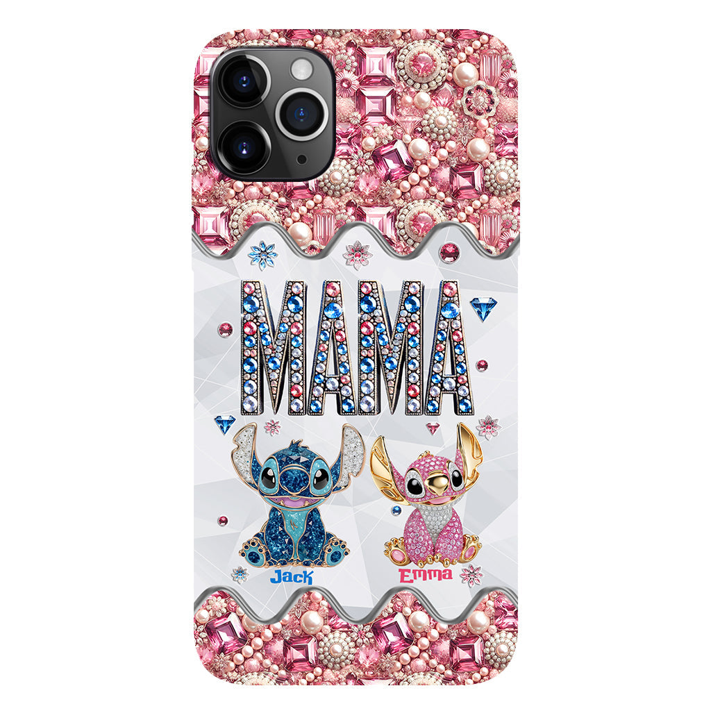 Mama Stitch - Personalized Ohana Full Print Phone Case
