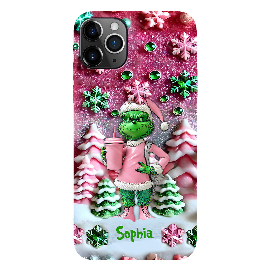 Merry Grinchmas - Personalized Stole Christmas Full Print Phone Case