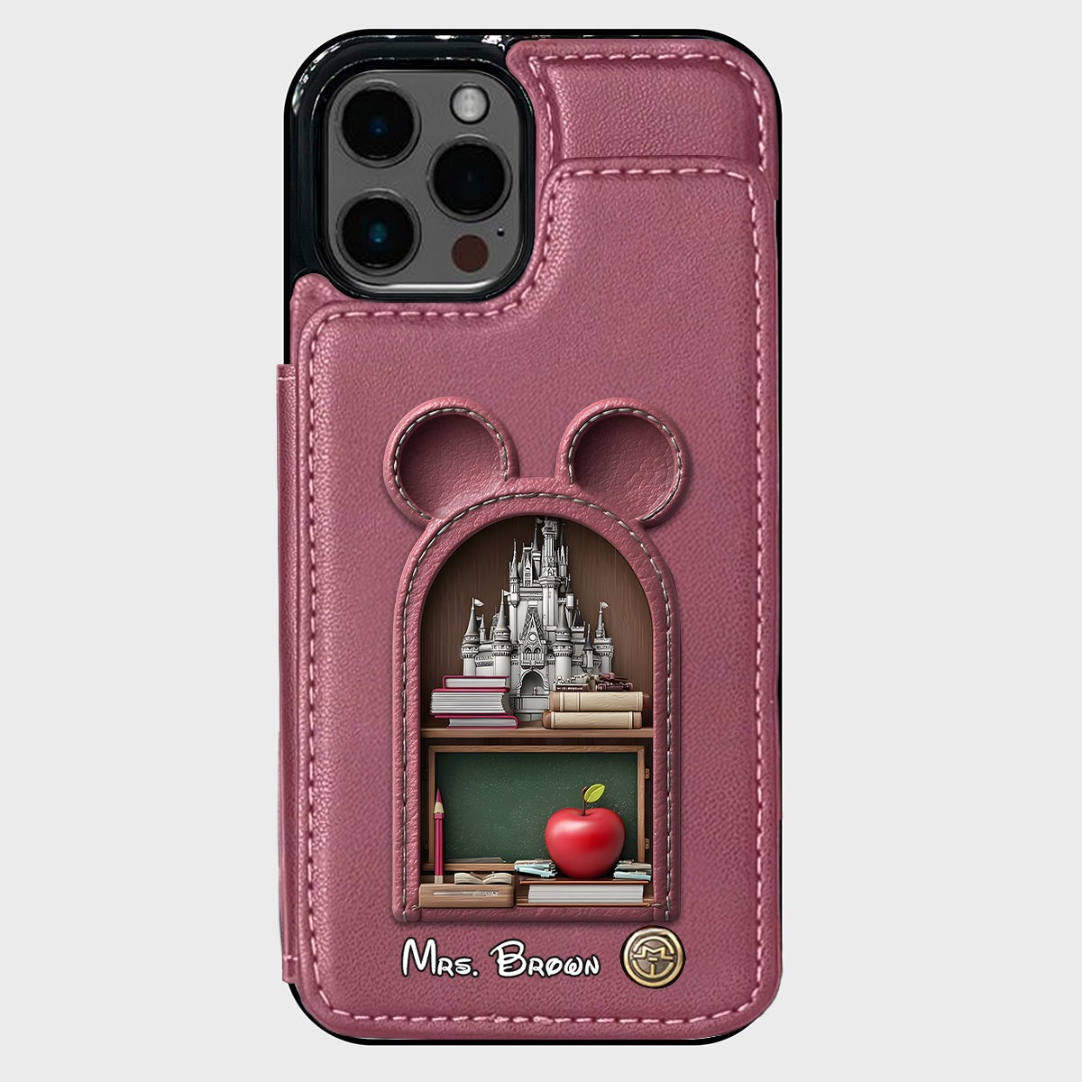 Mouse Ears Teacher - Personalized Teacher Wallet Phone Case
