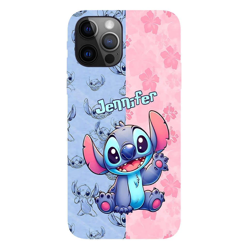 Pink And Blue Ohana - Personalized Ohana Full Print Phone Case